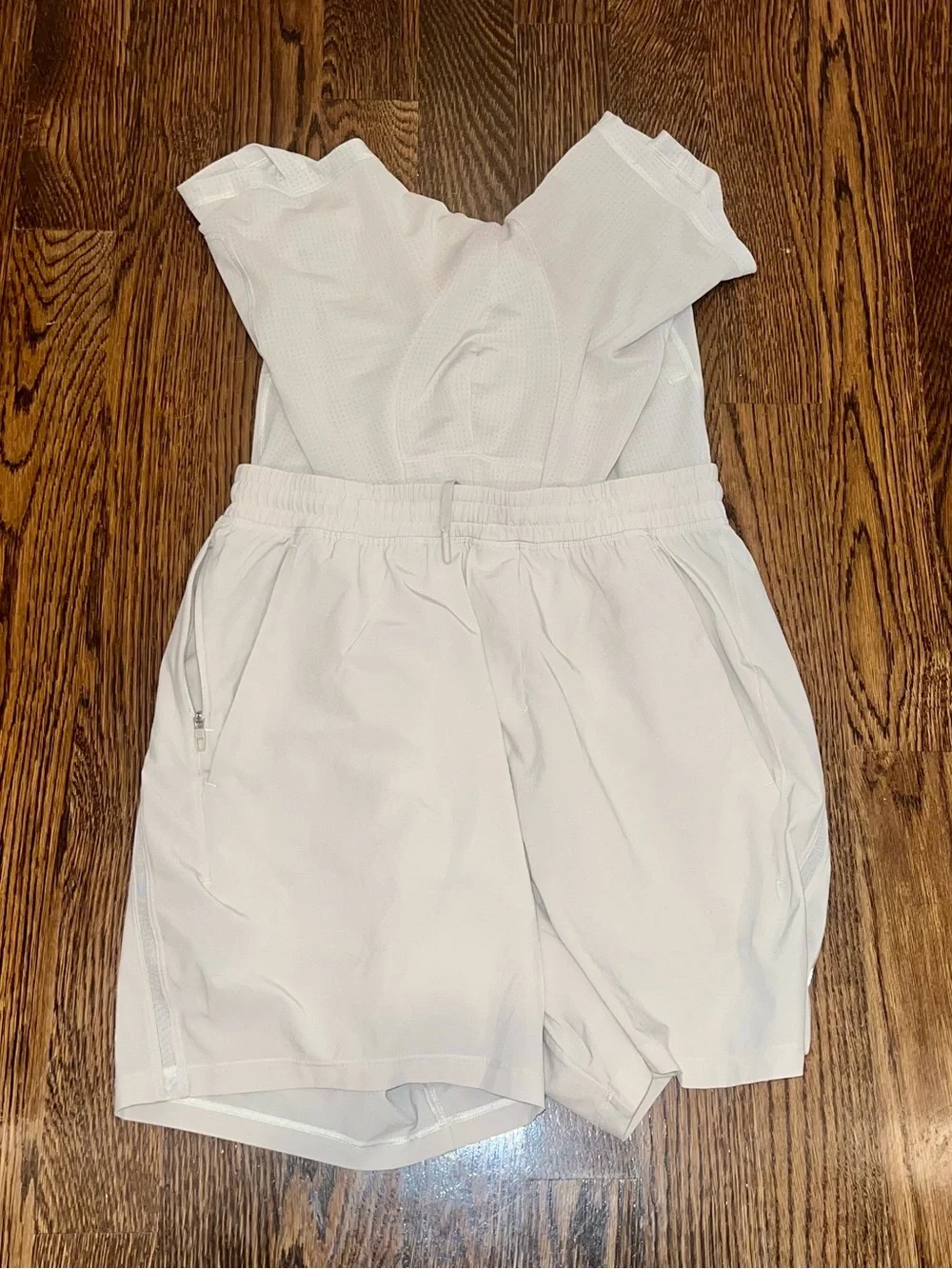 Lululemon Men’s Pace Breaker 7” Lined Shorts Bone Cream White Medium M